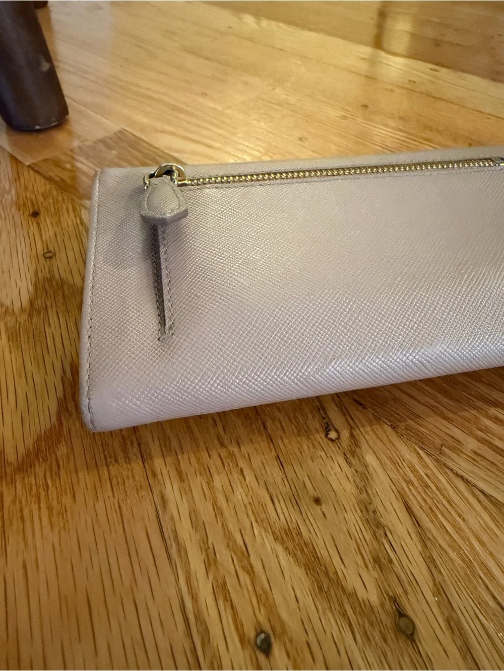 Prada Pale Blush Pink Saffiano Leather Continental Wallet